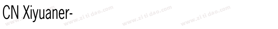 CN Xiyuaner字体转换